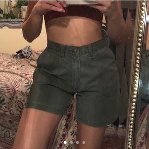 Vintage Dark Green/Gray Wrangler Shorts